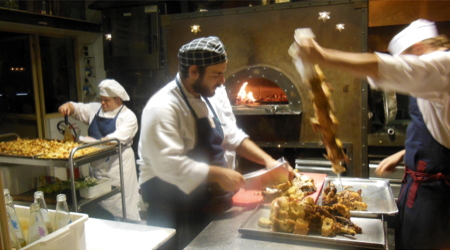 In the Kitchen at Teatro del Sale